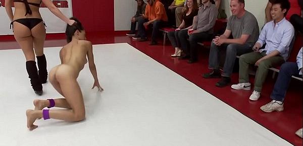  Hot wrestler group fucked by audience